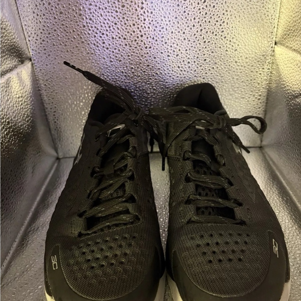 Under Armour Steph Curry 1 Low Black Silver Men’s Size 8